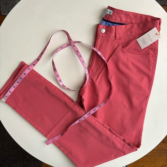 Peter Millar Men’s Performance Five-Pocket Pant Cape Red 32x34 New - Picture 2 of 9